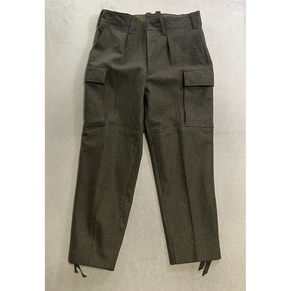 Marquardt and Schulz Pants Size 2 36x29 German Military Wool Button Fly Vintage